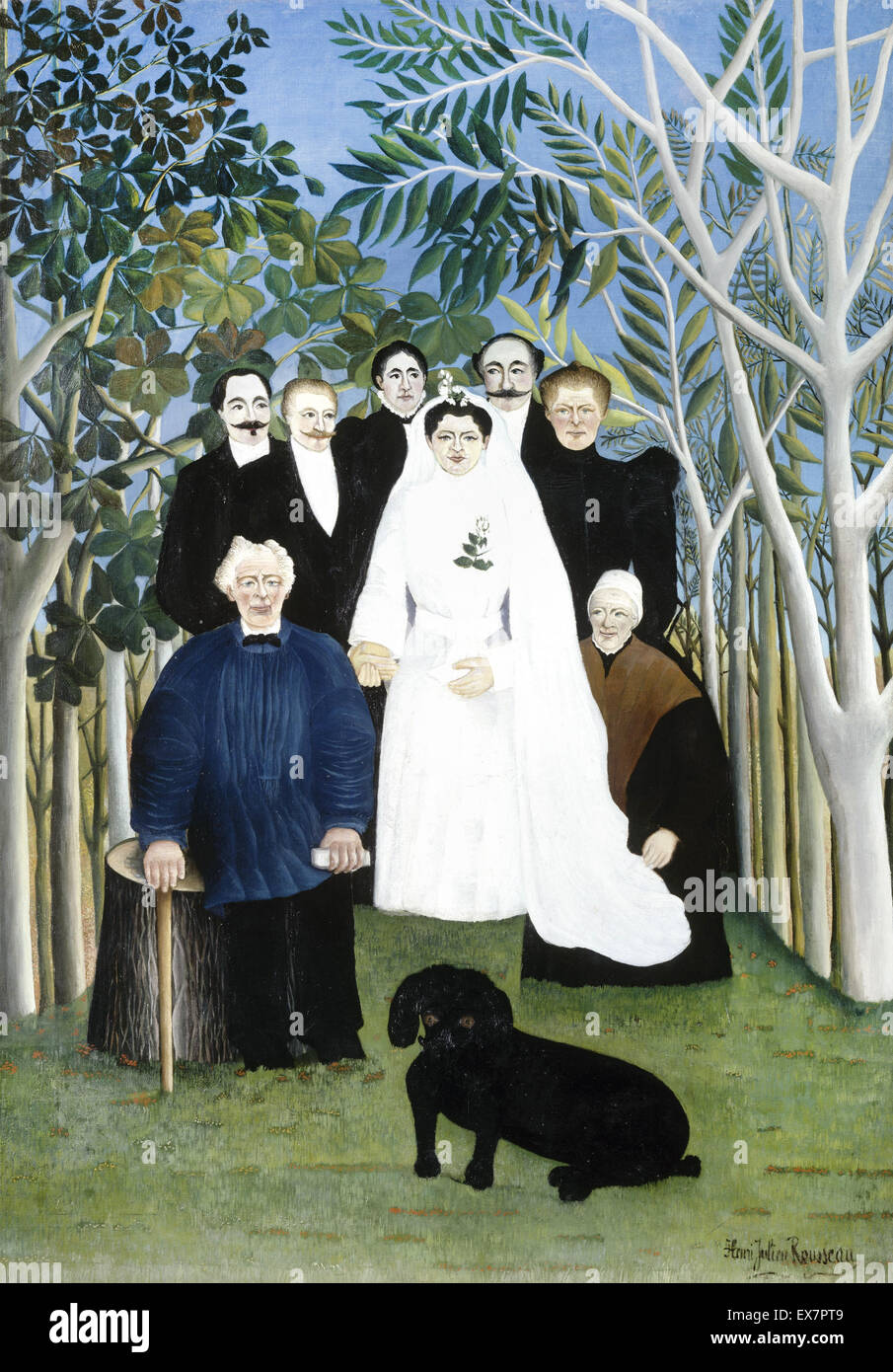 Henri Rousseau, The Wedding Party. Circa 1905. Oil on canvas. Musée de l'Orangerie, Paris, France. Stock Photo