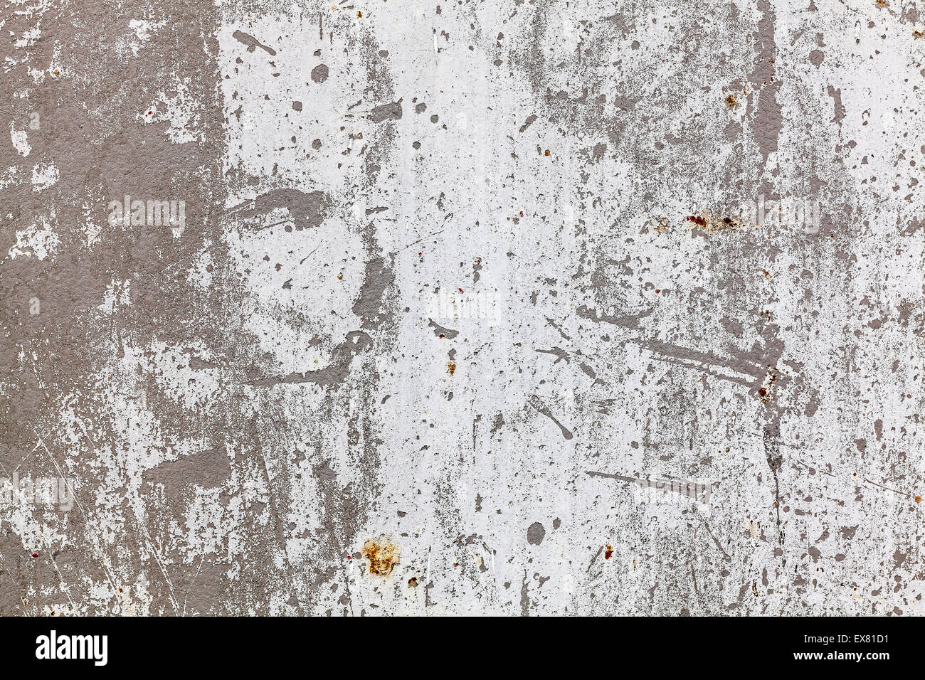 Background or texture of the old cracked wall with peeling paint. Stock Photo