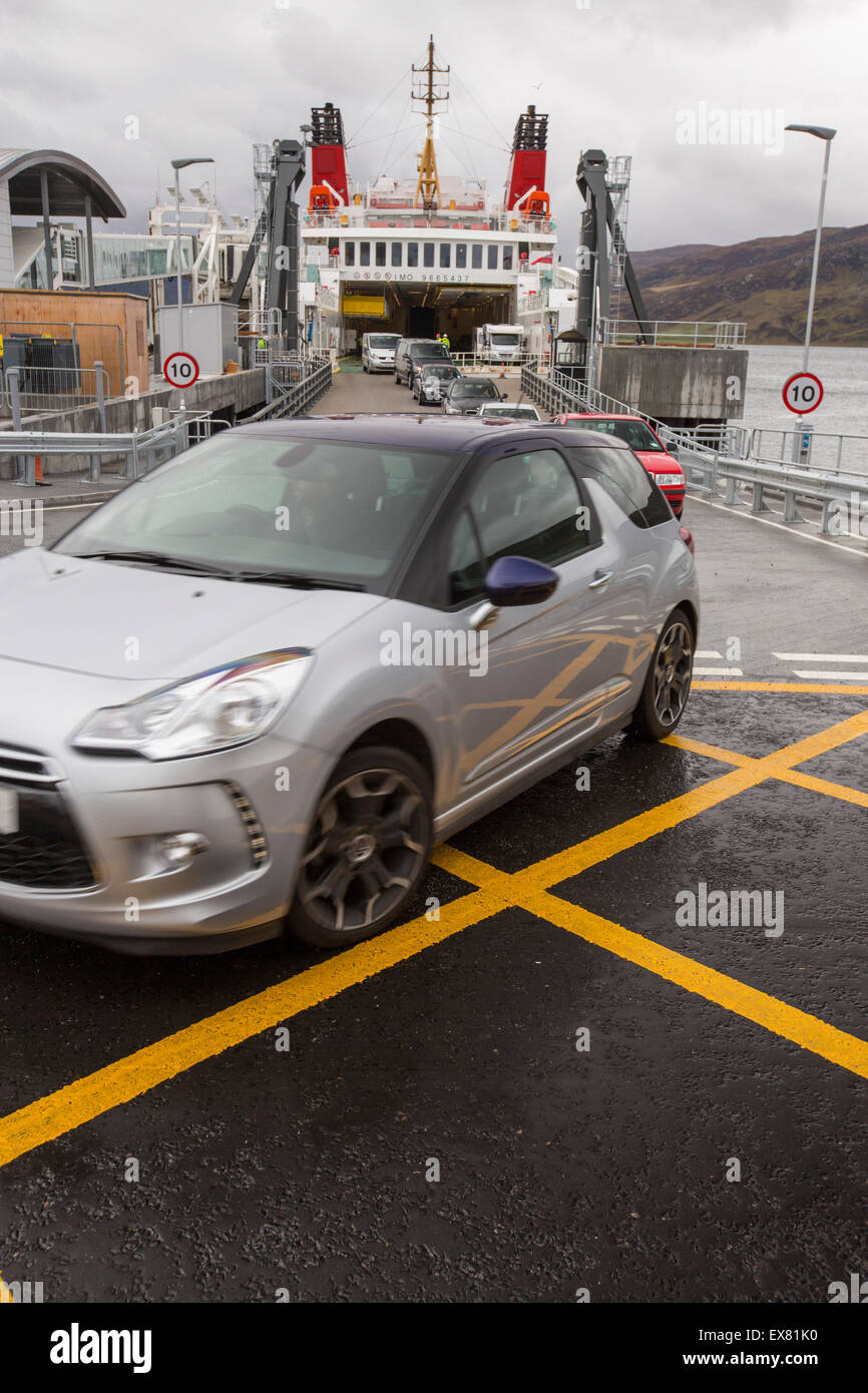 The Ferry to Stornoway in Ullapool harbour, Scotland, UK Stock Photo