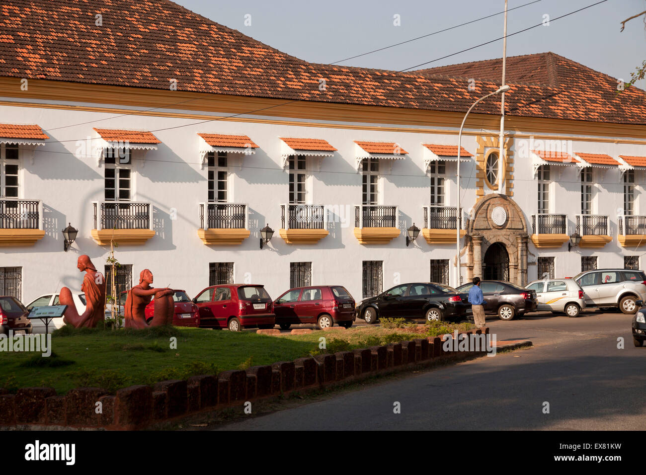 Secretariat Building, the oldest colonial building in Panaji or Panjim, Goa, India, Asia Stock Photo