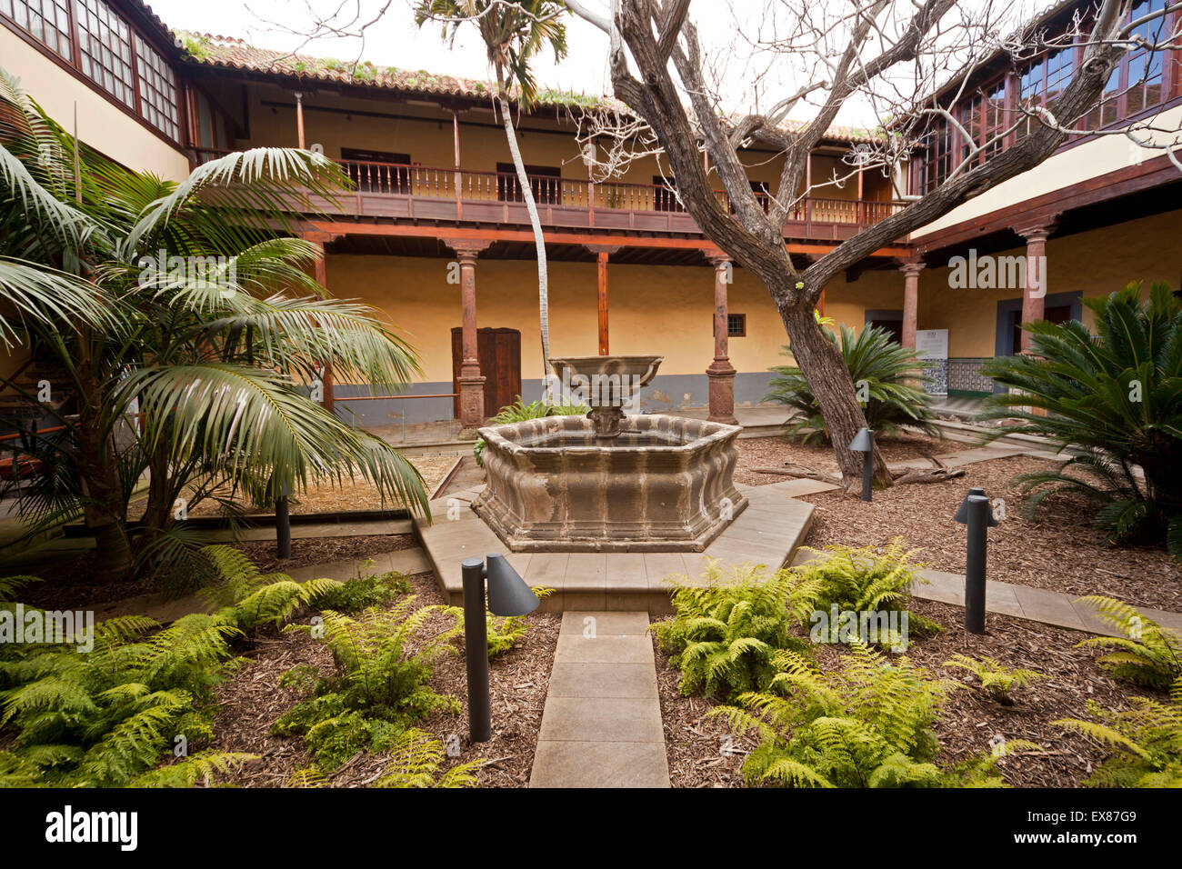 Courtyard of the Casa Alvarado Bracamonte or Casa de los Capitanes