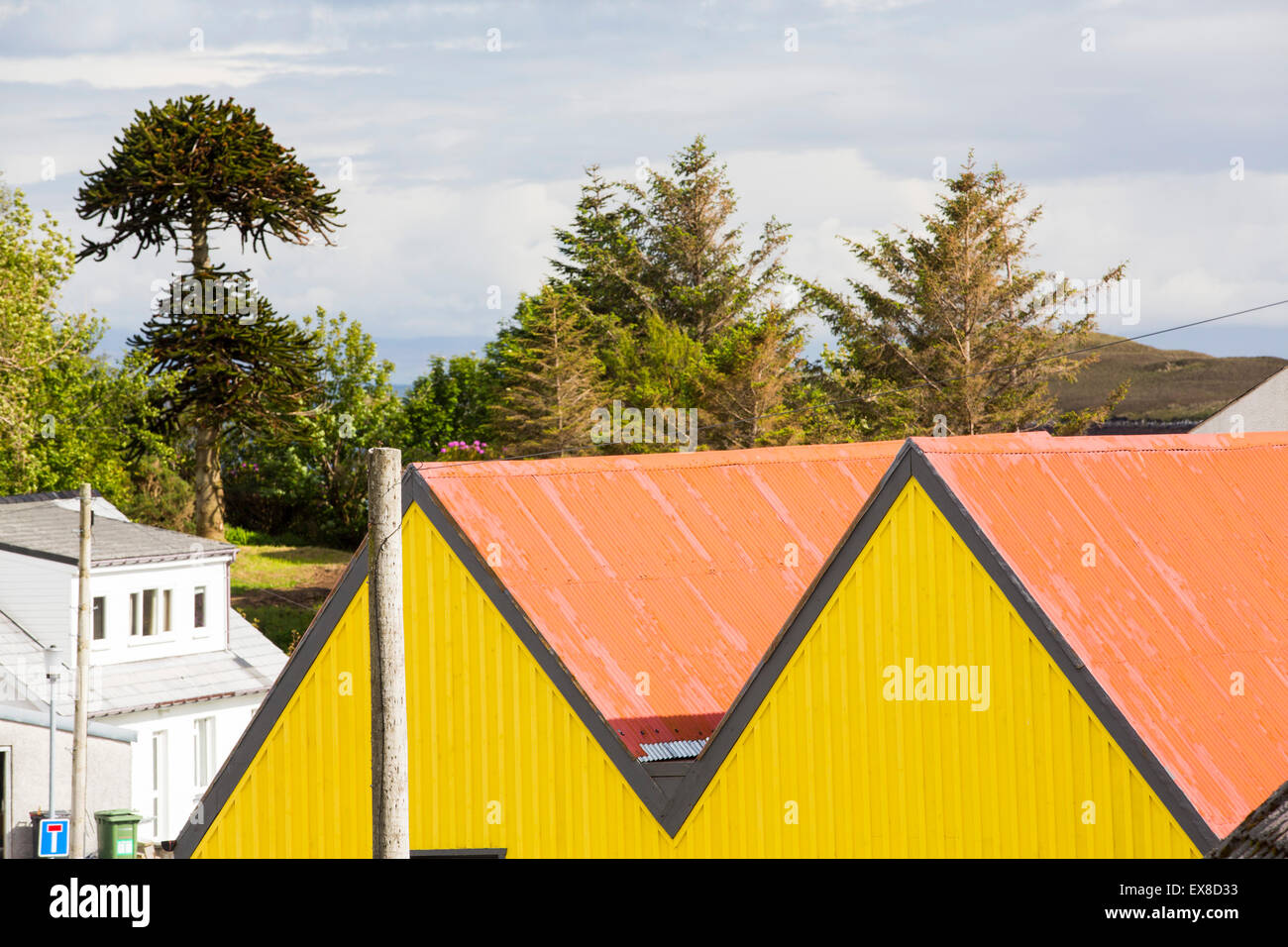 The Tarbert Stores in Tarbert, Isle of Harris, Scotland, UK. Stock Photo