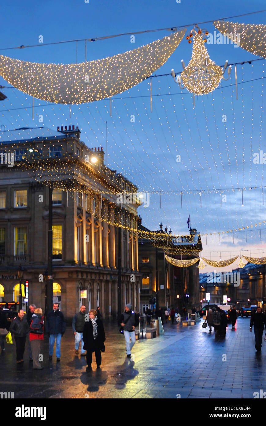 Christmas shopping on Northumberland Street, Newcastle Stock Photo