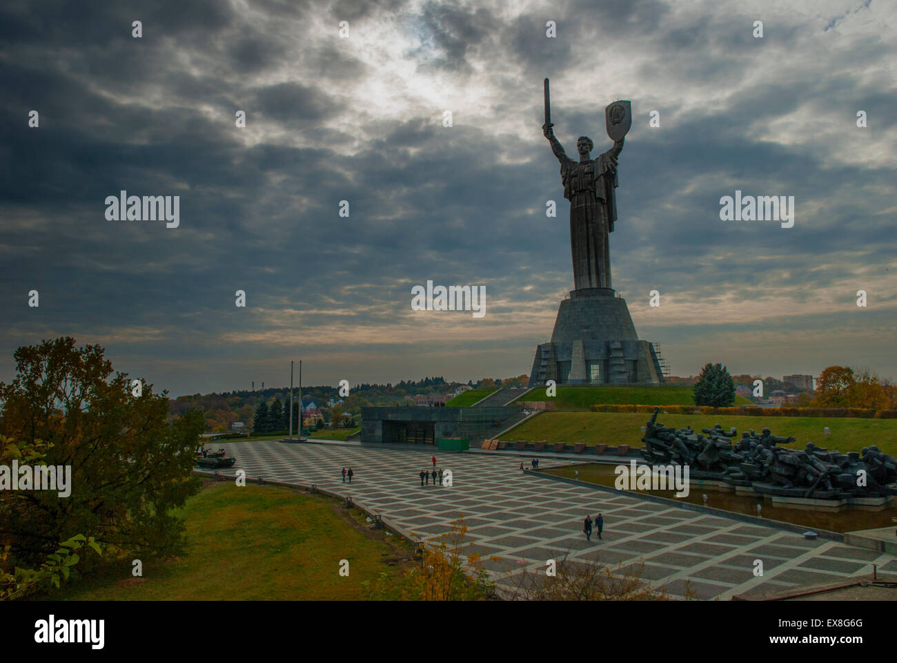 Motherland Statue Rodina Mat Kiev Stock Photos & Motherland Statue ...