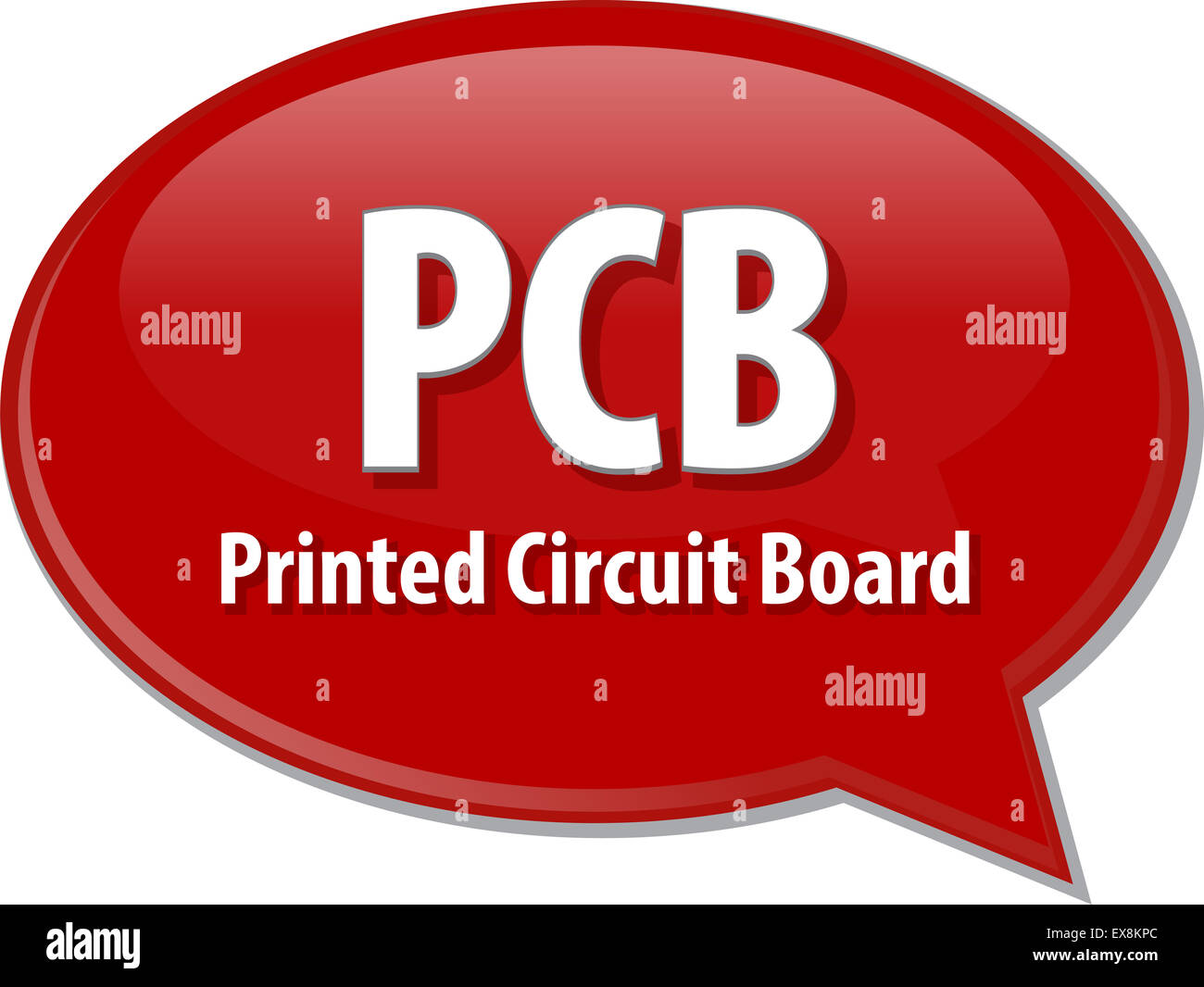 Speech bubble illustration of information technology acronym