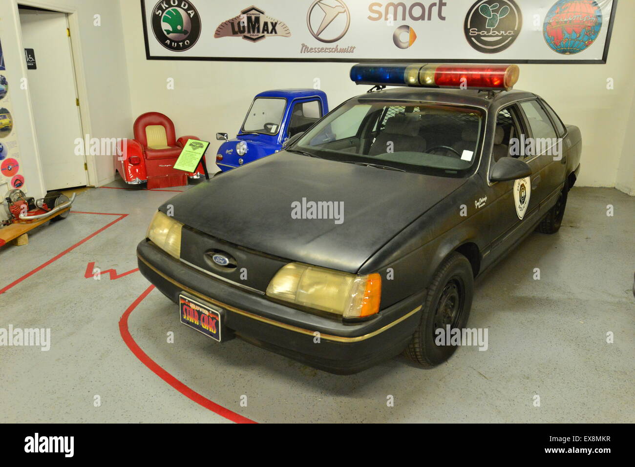 Car props at a museum in America Stock Photo - Alamy