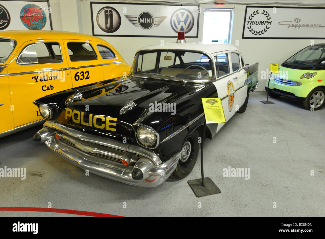 Car props at a museum in America Stock Photo - Alamy