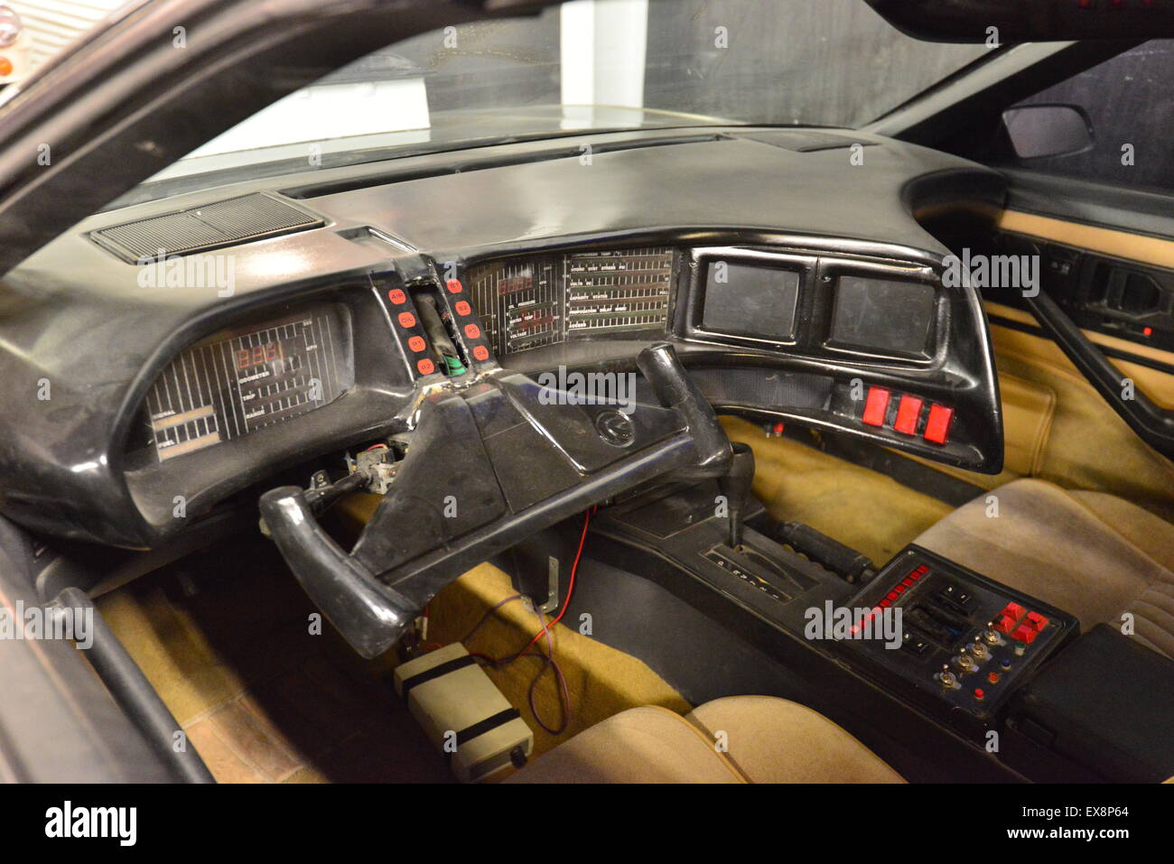 Knight Rider Trans am interior. Stock Photo