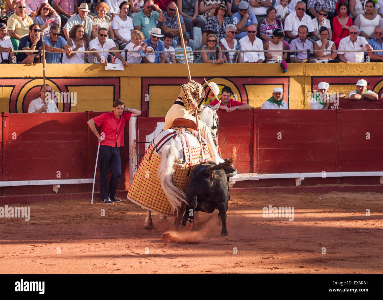 Bullfighting. Algeciras bull ring. Cadiz, Andalusia, Spain. Stock Photo