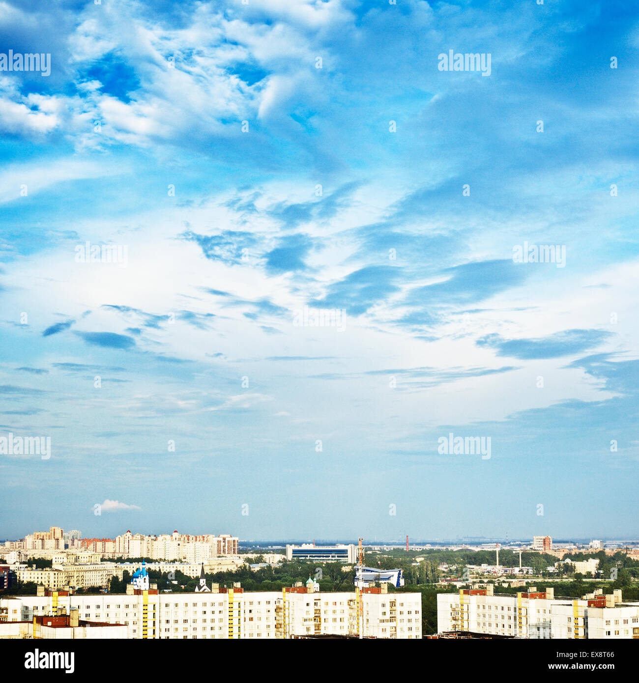 aerial view of the city of Saint Petersburg Stock Photo