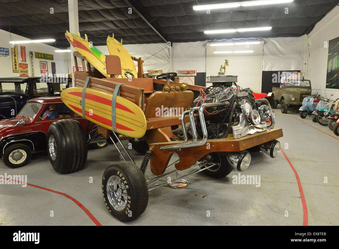 Car props at a museum in America Stock Photo - Alamy