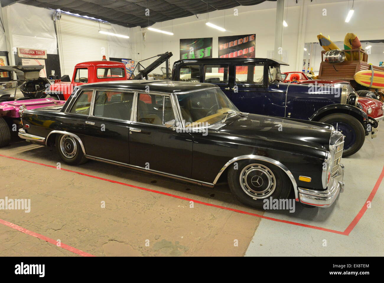 Car props at a museum in America Stock Photo - Alamy