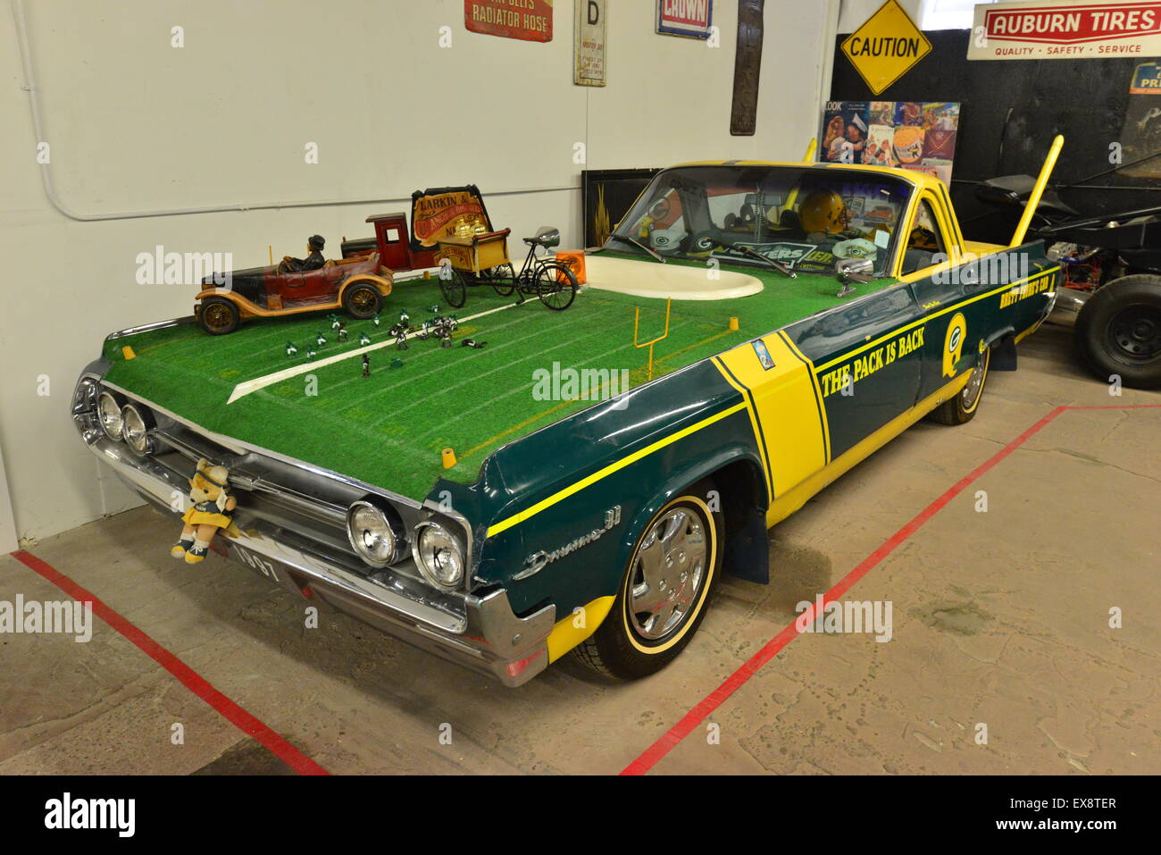Car props at a museum in America Stock Photo - Alamy