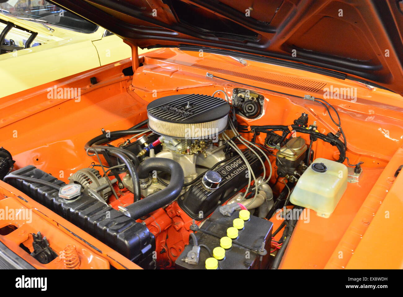 American V8 car engine Stock Photo Alamy