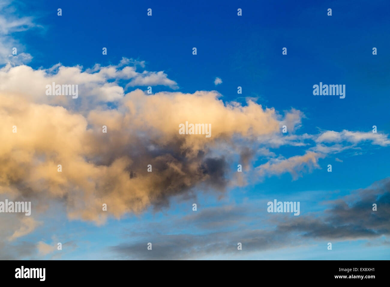 Sky with clouds at sunset Stock Photo - Alamy