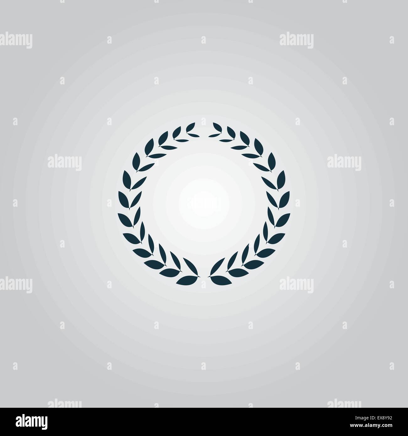 Round laurel wreath hi-res stock photography and images - Alamy