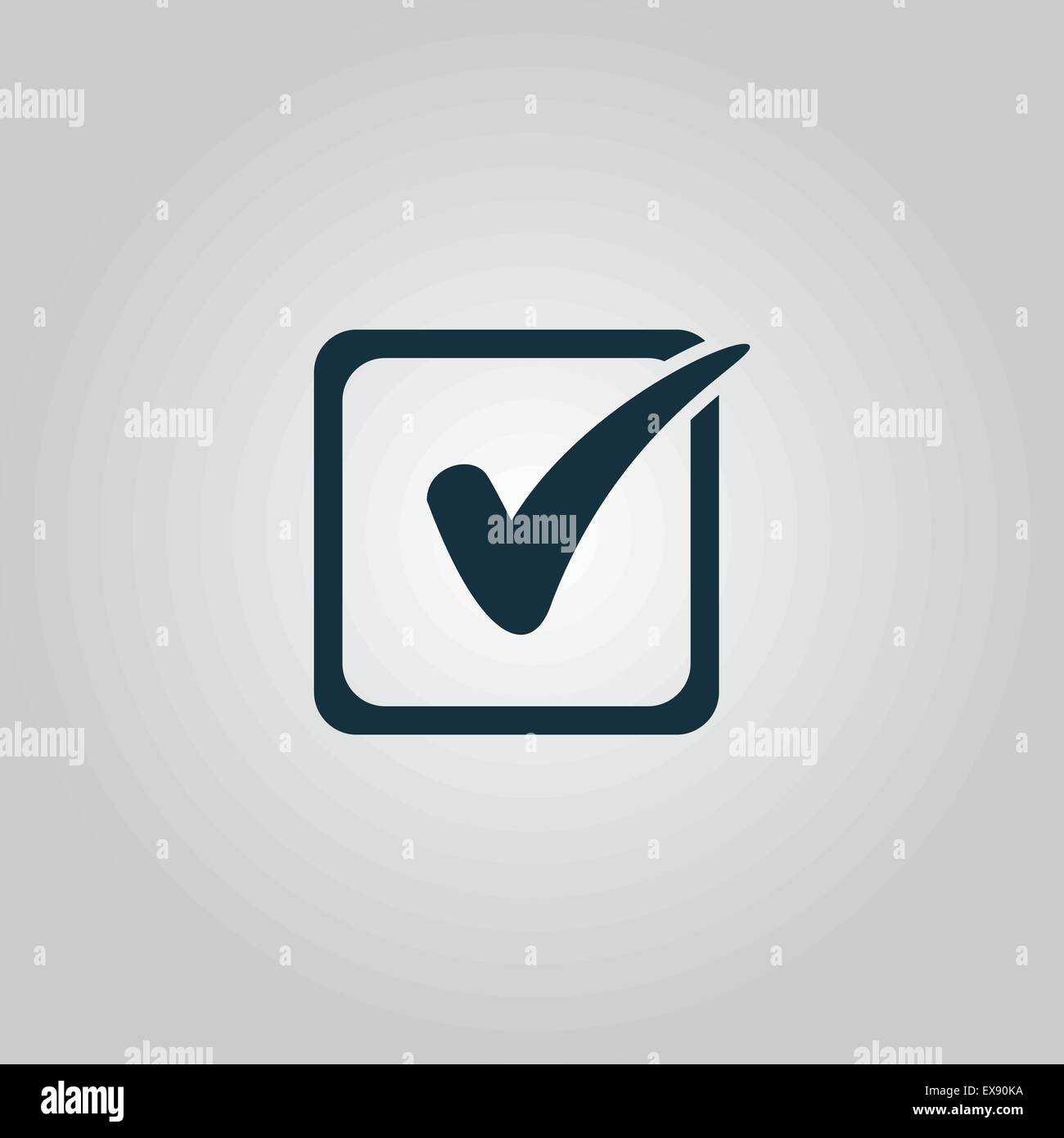 Checklistbox Signages Check list button mark in box sign Stock Vector Image & Art - Alamy