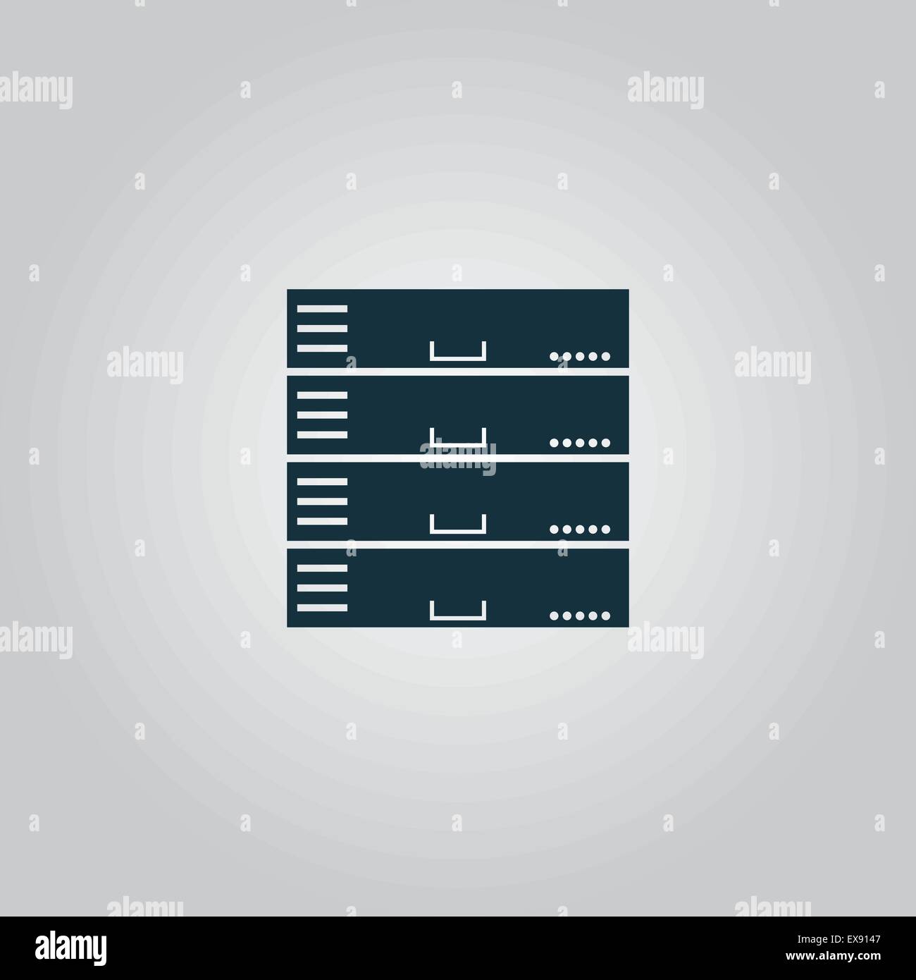 Database server isolated flat Stock Vector Images - Alamy