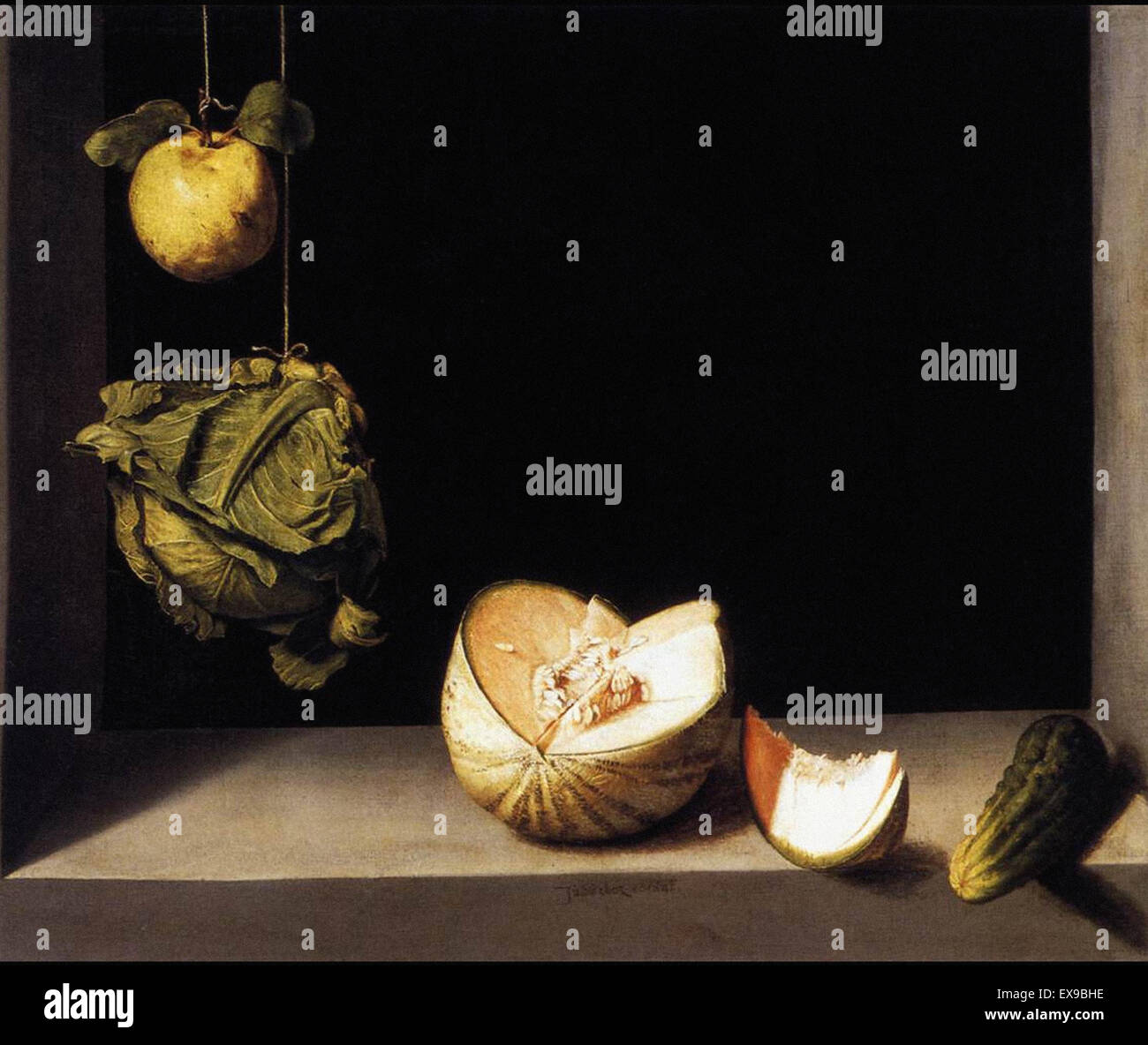 Juan Sanchez Cotan Still Life With Quince Hi res Stock Photography And juan-sanchez-cotan-still-life-with-quince-hi-res-stock-photography-and