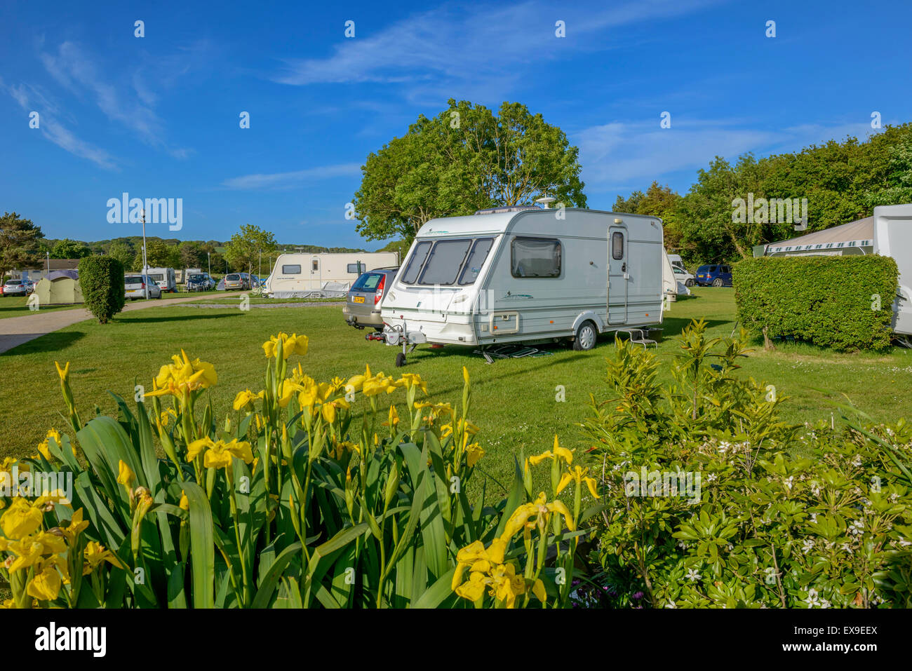 Hastings Touring Park. East Sussex. England. UK Stock Photo Alamy