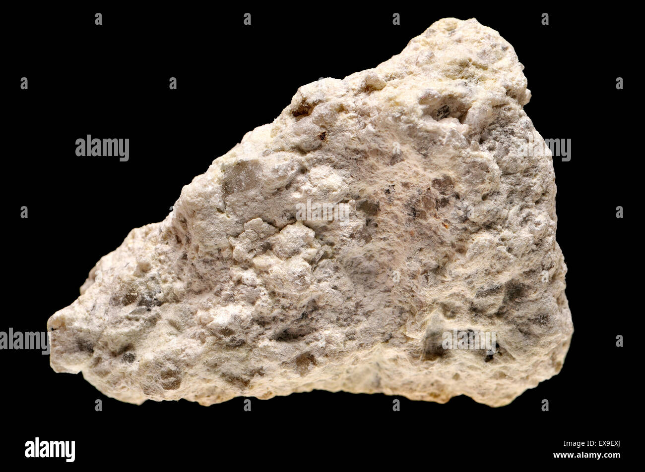 White Kaolinite ( Al2Si2O5(OH)4) clay mineral, silicate Stock Photo - Alamy
