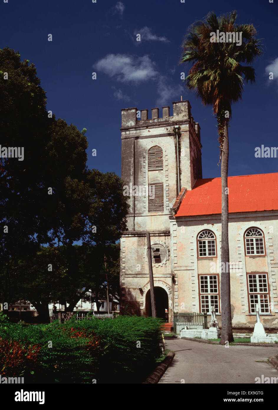 St Michaels and All Angels Anglican Cathedral, Bridgetown, Barbados, Caribbean Stock Photo