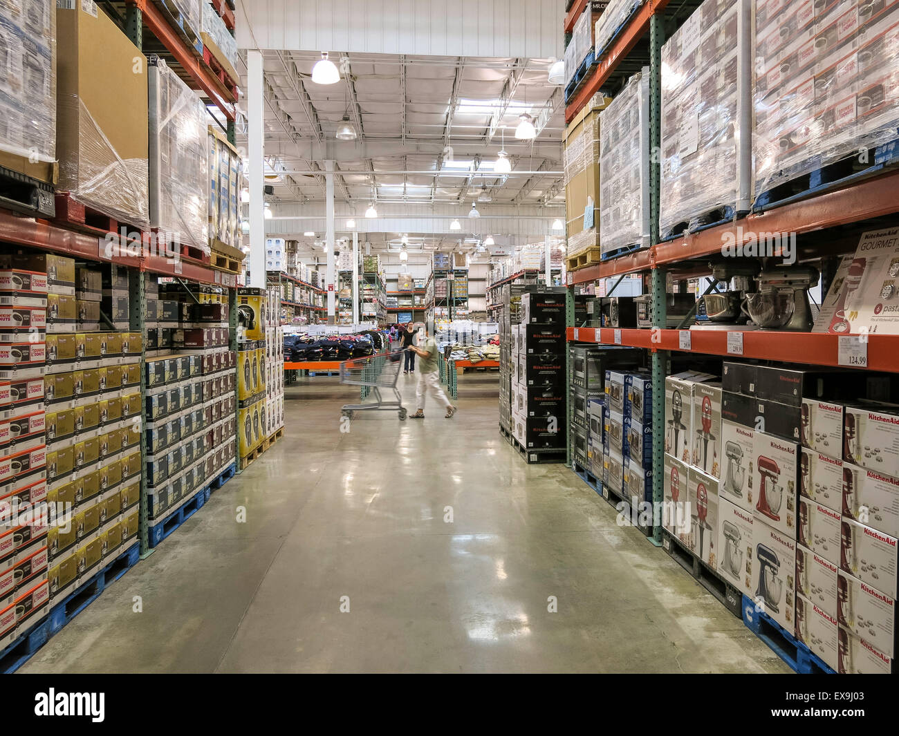Costco Wholesale Warehouse Store, USA Stock Photo