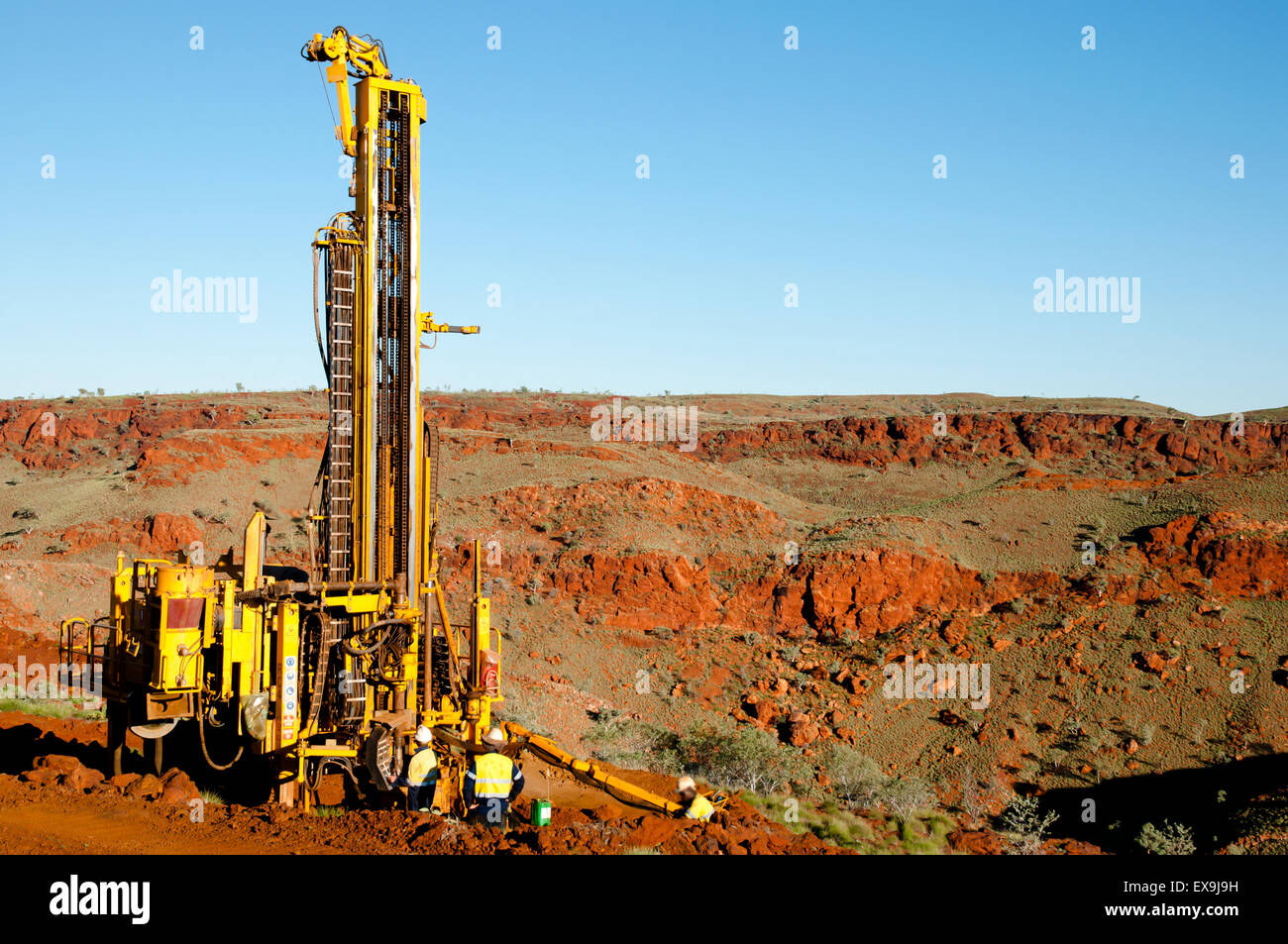 RC Exploration Drilling - Pilbara - Australia Stock Photo
