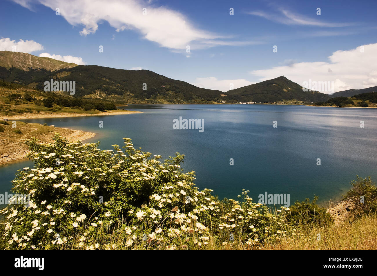 Lake of Campotosto Stock Photo Alamy
