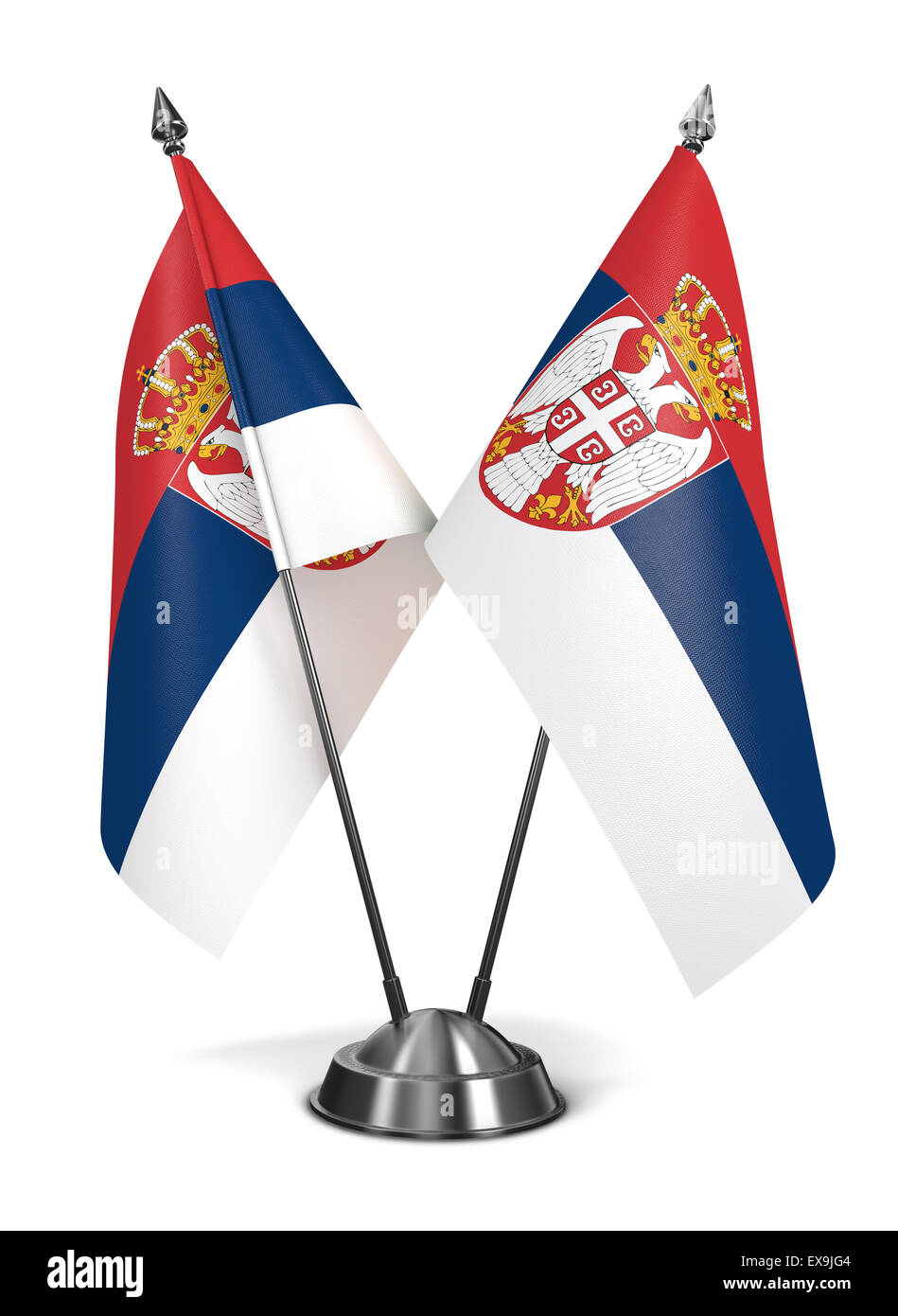 Serbia - Miniature Flags. Stock Photo