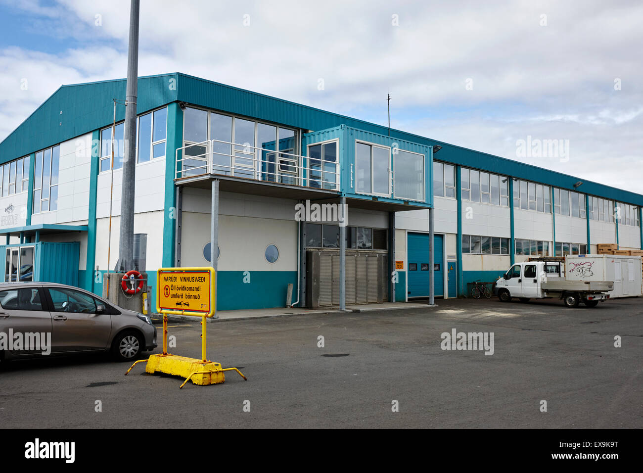 bergsson re restaurant and fish processing plant reykjavik iceland Stock Photo