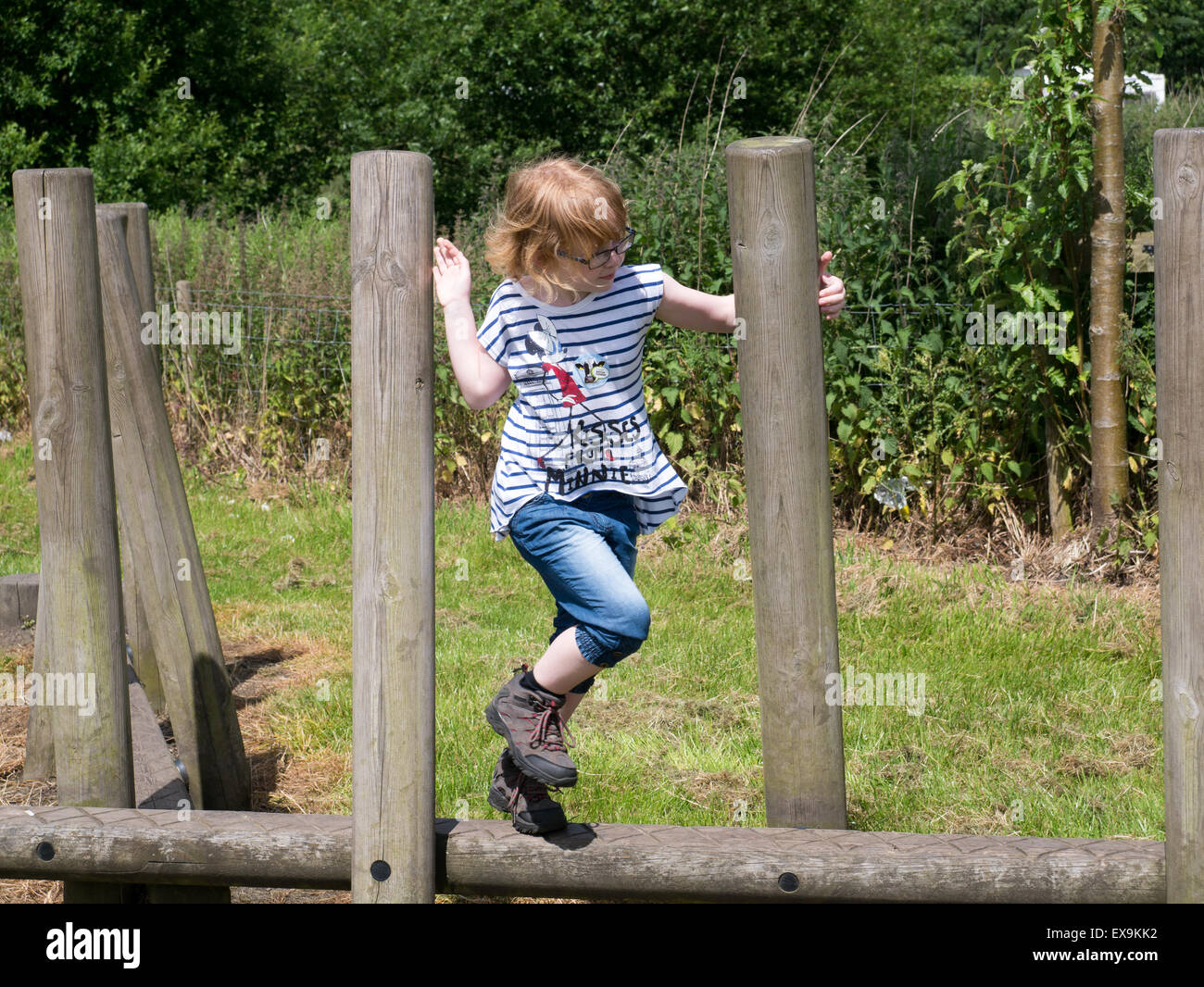 Child balance playground hi-res stock photography and images - Alamy