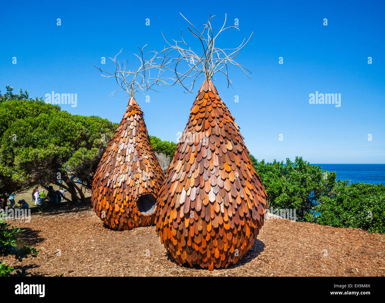 Australia, New South Wales, Sydney, Sculpture by the Sea 2014, annual open air art exhibit on the Bondi-Tamarama coastal walk. Stock Photo