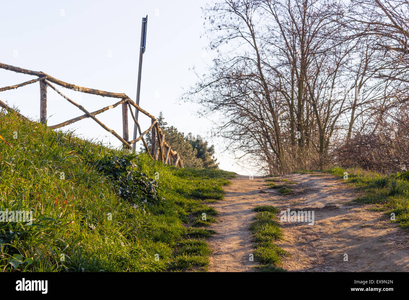 Foot path in the countryside Stock Photo - Alamy