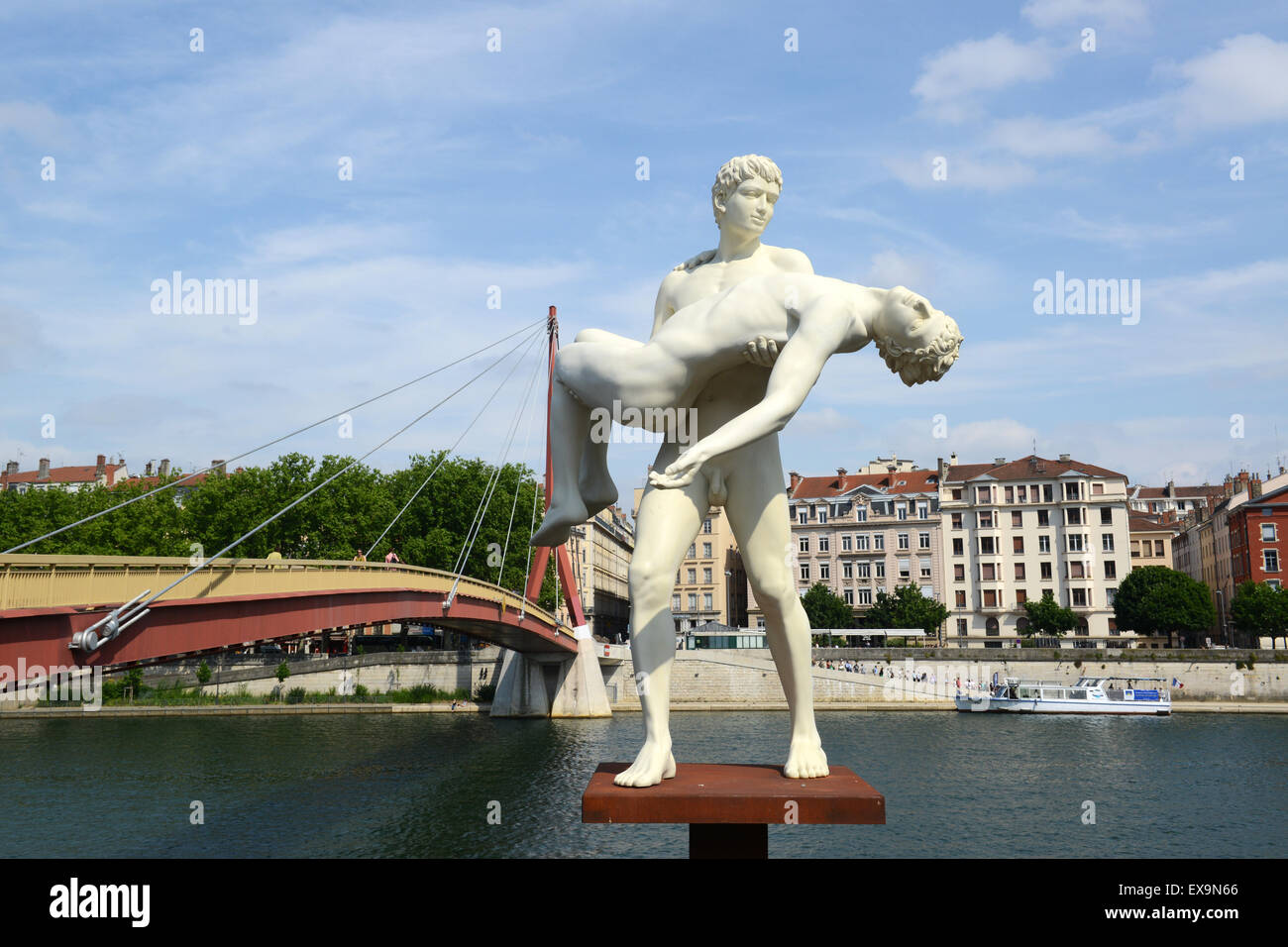 Public sculpture "The weight of One Self" by Michael Elmgreen & Ingar