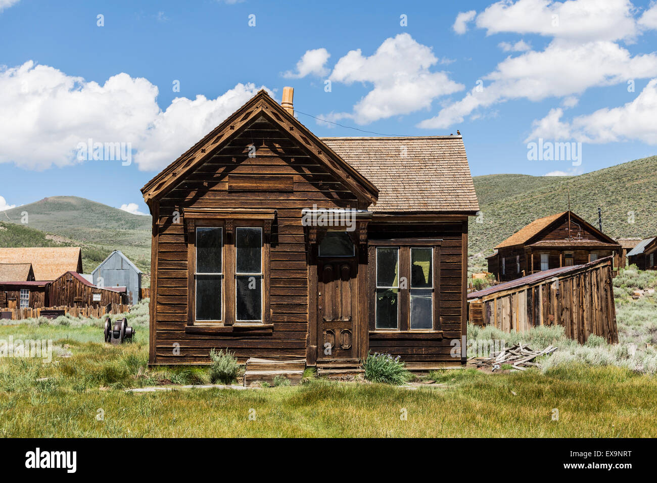 Rustic house at Bodie Ghost Town near Mammoth Lakes, California. Stock Photo