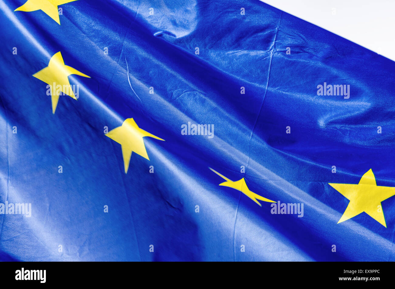 Close up of a european flag, Stock Photo