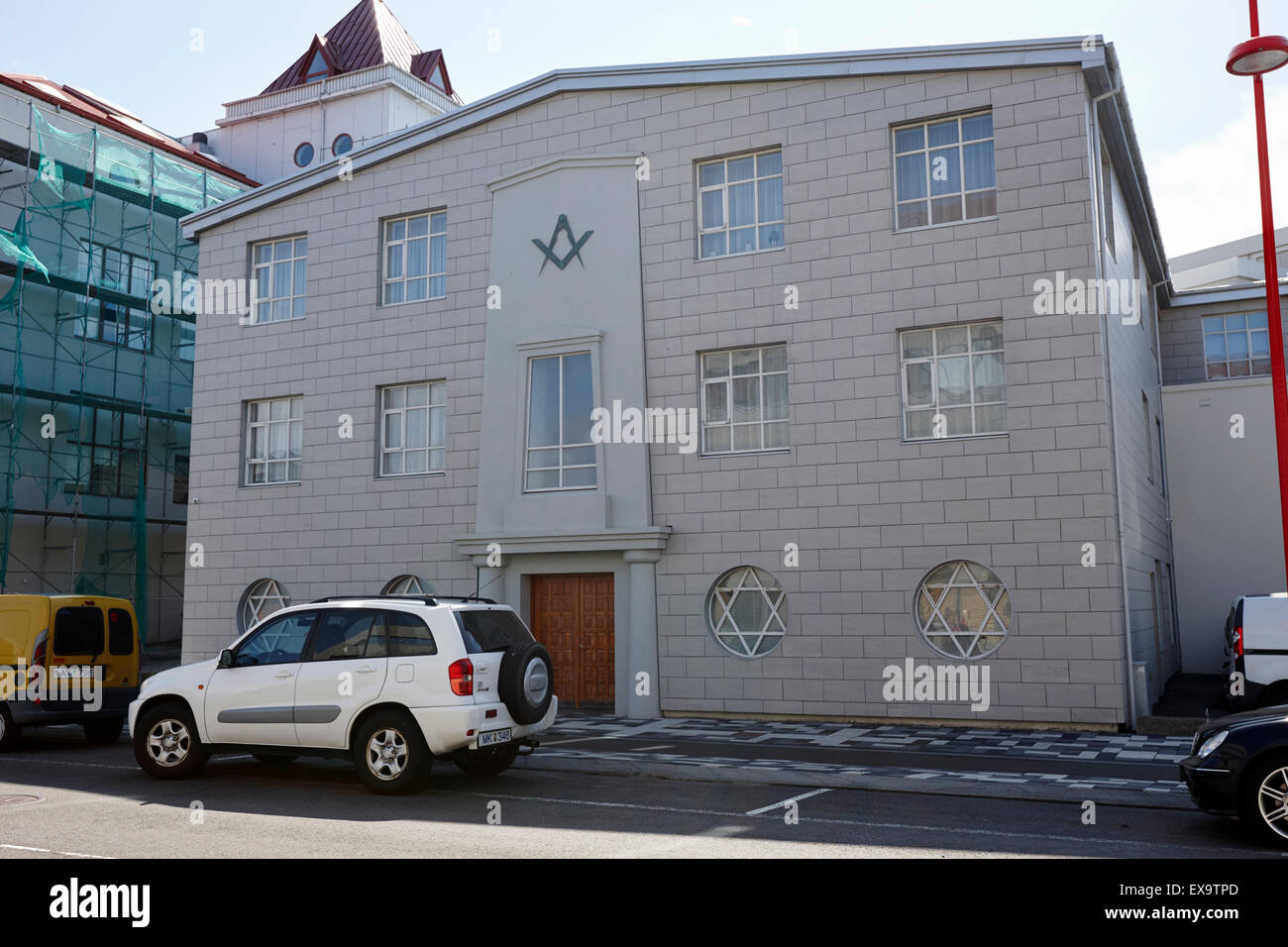 grand masonic lodge of iceland reykjavik iceland Stock Photo