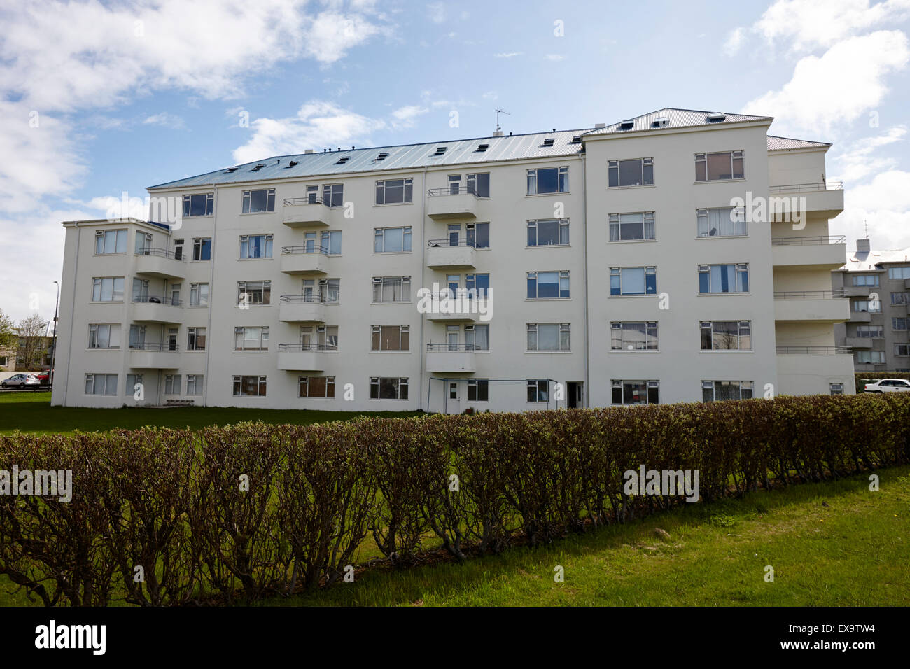 Image showcasing modern apartment building on the outskirts of reykjavik iceland Stock ...