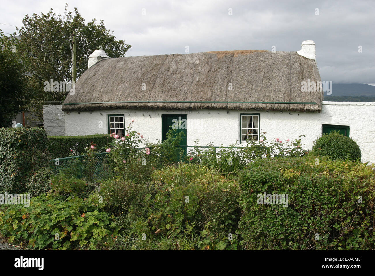 Thatched cottage at St John's Point, Dunkineely, Co Donegal, Ireland