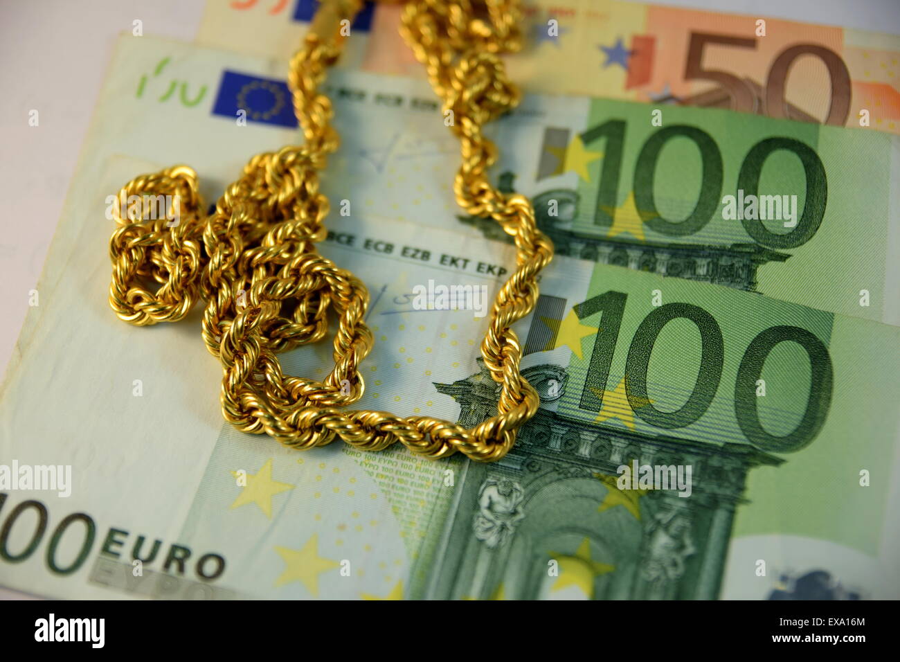 Close up of Various currency notes and coins from different countries ...