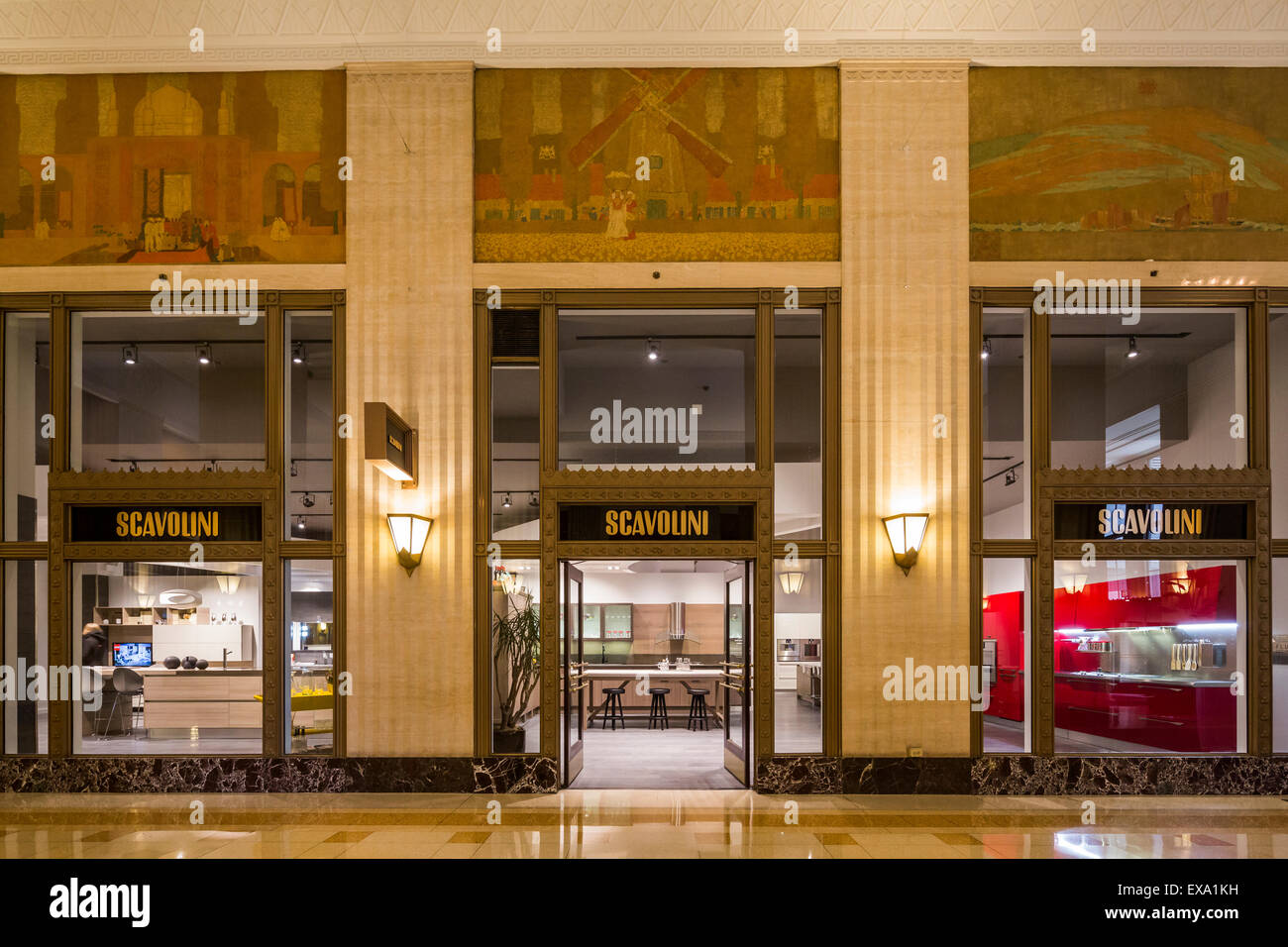 lobby of The Merchandise Mart, Chicago, Illinois, USA Stock Photo Alamy