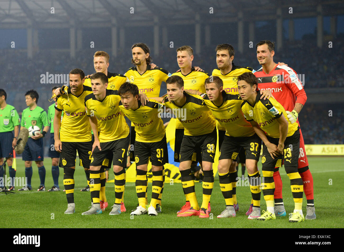 Kanagawa Japan 7th July 15 Borussia Dortmund Team Group Line Up Football Soccer Borussia Dortmund Asia Tour 15 Pre Season Friendly Match Between Kawasaki Frontale 0 6 Borussia Dortmund At Todoroki Stadium In Kanagawa Japan C