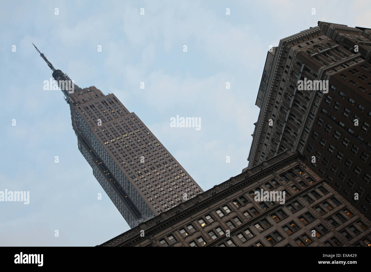 View of Empire State Building New York Stock Photo