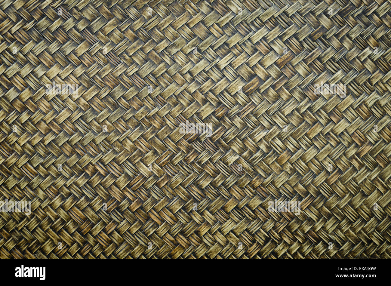 handcraft weave texture from natural in Thailand Stock Photo