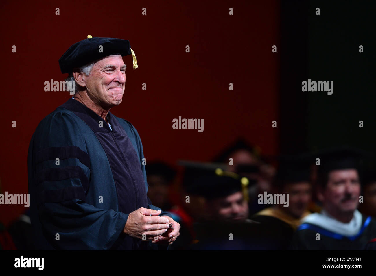 Jimmy Buffett speaks at the 2015 University of Miami Commencement, and receives an honorary