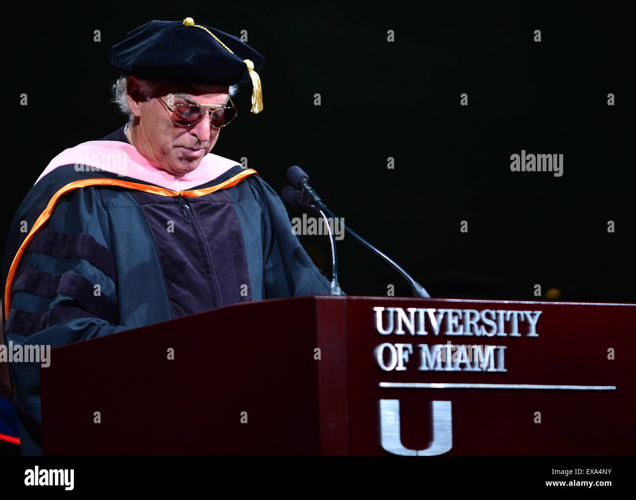 Jimmy Buffett speaks at the 2015 University of Miami Commencement, and receives an honorary