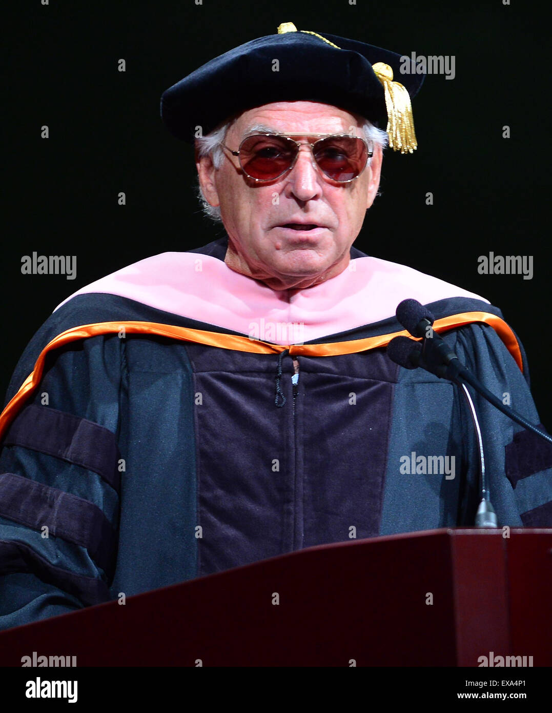 Jimmy Buffett speaks at the 2015 University of Miami Commencement, and receives an honorary