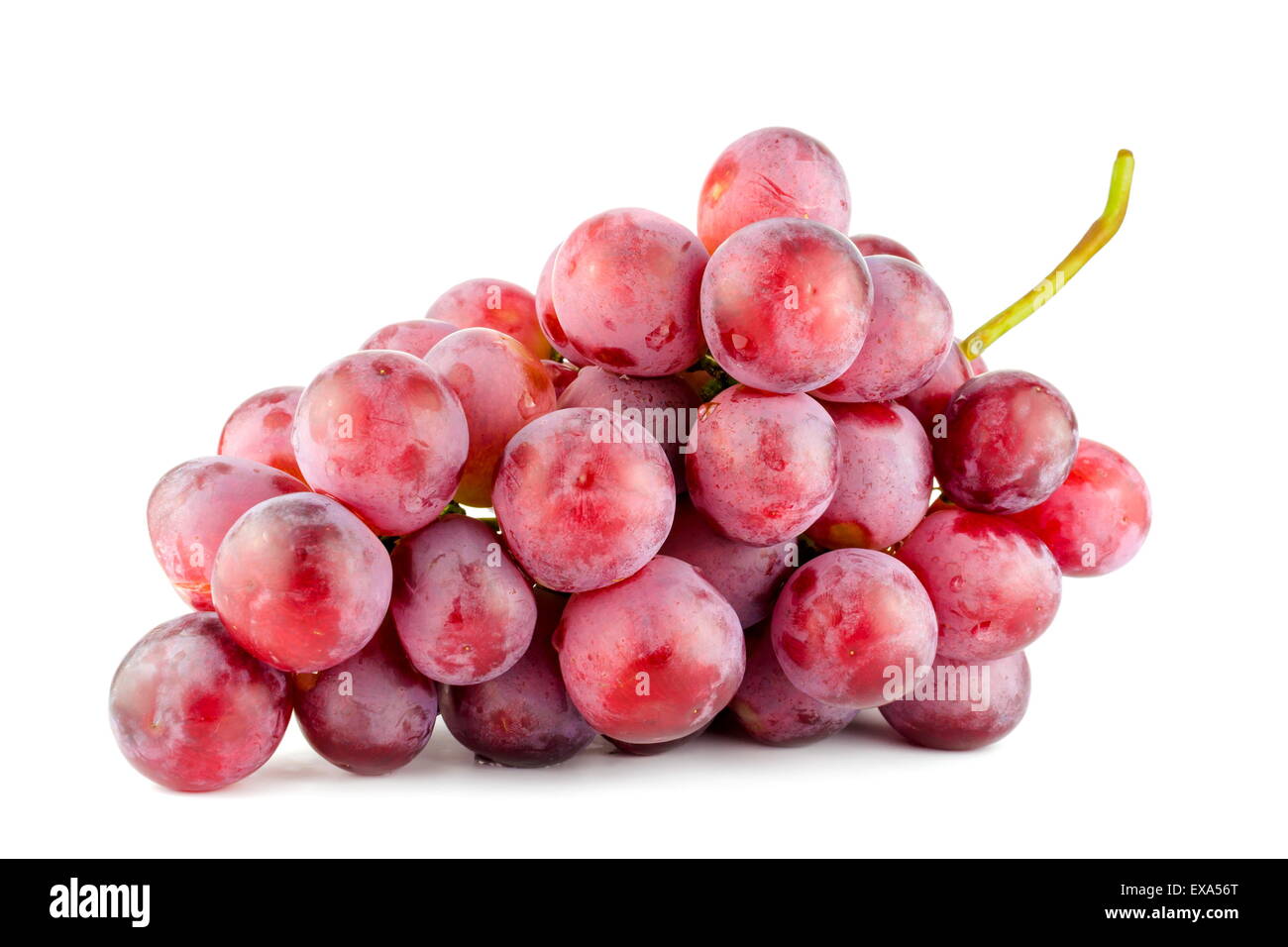 Red grape isolated on white background Stock Photo
