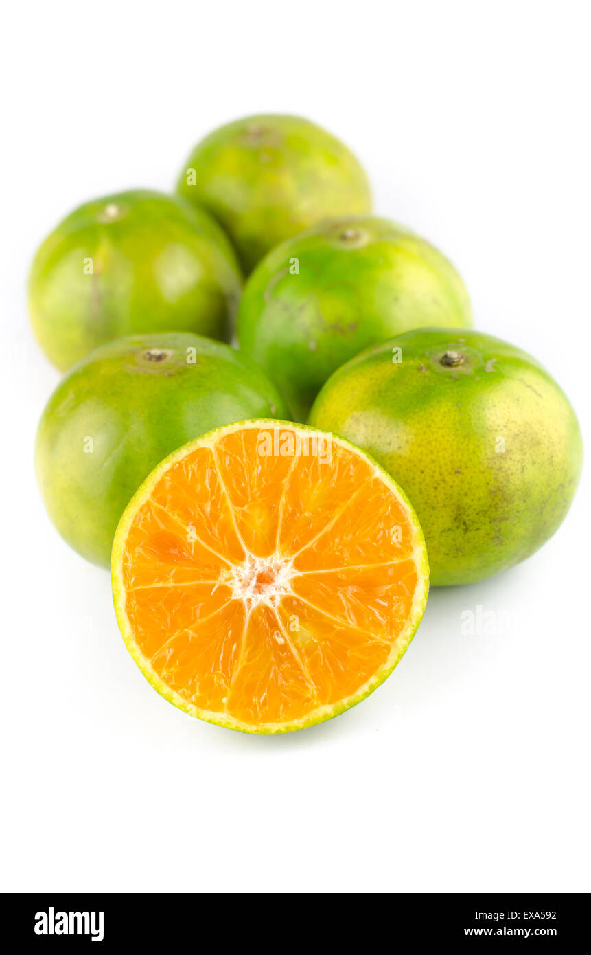 mandarin orange,Tangerines fruit Stock Photo